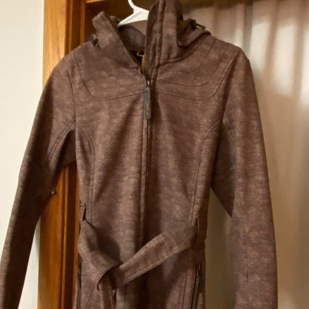 Lole Belted Jacket Plum Brown Size XS